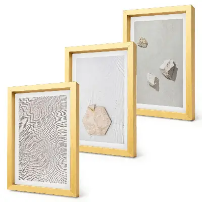 Set 3 tablouri cu texturi ușoare pe nisip în stil boho delicat