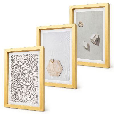Set 3 tablouri Texturi ușoare pe nisip, stil boho delicat