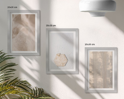 Galerie de perete Texturi subtile într-un stil boho natural