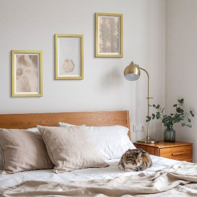 Galerie de perete Texturi subtile într-un stil boho natural