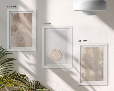 Galerie de perete Texturi subtile într-un stil boho natural