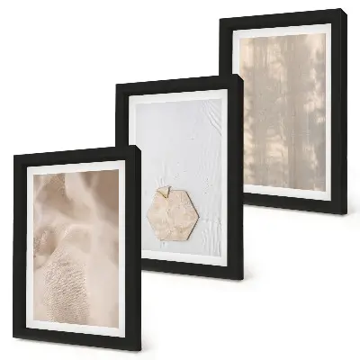 Galerie de perete cu texturi subtile în stil boho natural