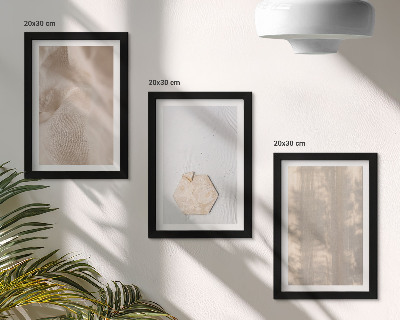 Galerie de perete Texturi subtile într-un stil boho natural