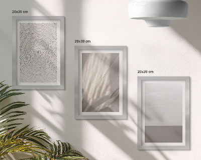 Set 3 tablouri Texturi naturale delicate în stil boho