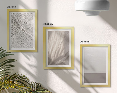 Set 3 tablouri Texturi naturale delicate în stil boho