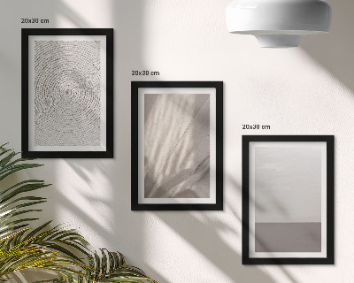 Set 3 tablouri Texturi naturale delicate în stil boho