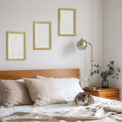 Galerie de perete cu structură elegantă din marmură și piatră cu aspect liniar
