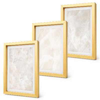 Set 3 tablouri Structuri pastelate din piatră, din marmură albă