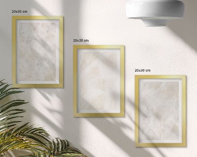 Set 3 tablouri Structuri pastelate din piatră, din marmură albă