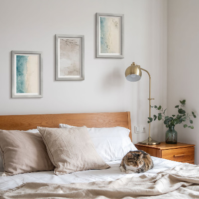 Set 3 tablouri Textură subtilă picturală de acuarelă