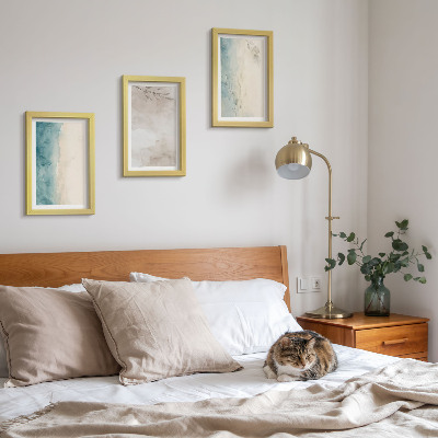 Set 3 tablouri Textură subtilă picturală de acuarelă