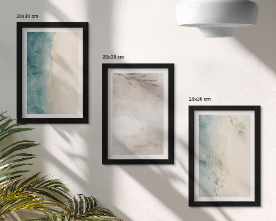Set 3 tablouri Textură subtilă picturală de acuarelă