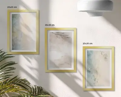 Galerie de perete cu cartoane delicate pentru vopsele acuarele