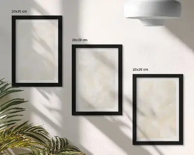 Galerie de perete design cu pensule și textură strălucitoare
