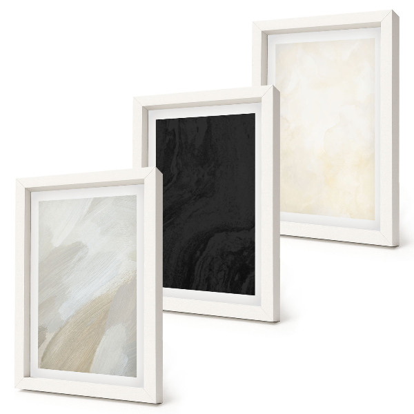 Set 3 tablouri Structuri în diferite nuanțe de minimalism