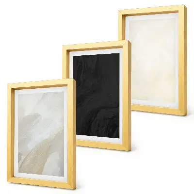Set de 3 tablouri cu structuri în diferite nuanțe de minimalism