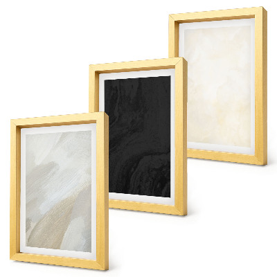 Set 3 tablouri Structuri în diferite nuanțe de minimalism