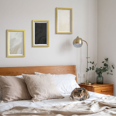 Set 3 tablouri Structuri în diferite nuanțe de minimalism