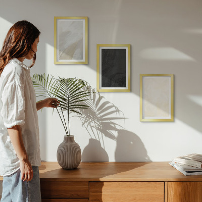 Set 3 tablouri Structuri în diferite nuanțe de minimalism