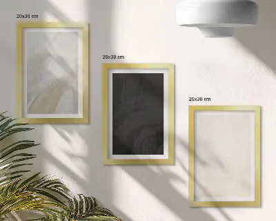 Set de 3 tablouri cu structuri în diferite nuanțe de minimalism