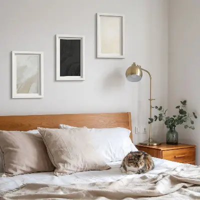 Set de 3 tablouri cu structuri în diferite nuanțe de minimalism