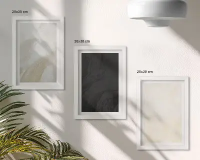 Set de 3 tablouri cu structuri în diferite nuanțe de minimalism