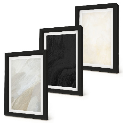 Set 3 tablouri Structuri în diferite nuanțe de minimalism