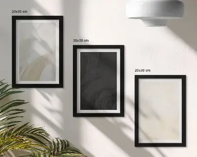Set de 3 tablouri cu structuri în diferite nuanțe de minimalism