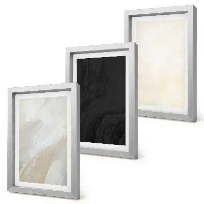 Set de 3 tablouri cu structuri în diferite nuanțe de minimalism