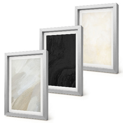Set 3 tablouri Structuri în diferite nuanțe de minimalism