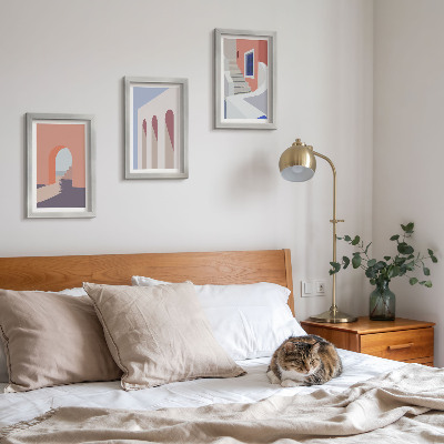 Galerie de perete Ilustrații de arhitectură urbană în stil minimalist