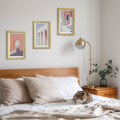 Galerie de perete Ilustrații de arhitectură urbană în stil minimalist
