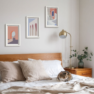 Galerie de perete Ilustrații de arhitectură urbană în stil minimalist