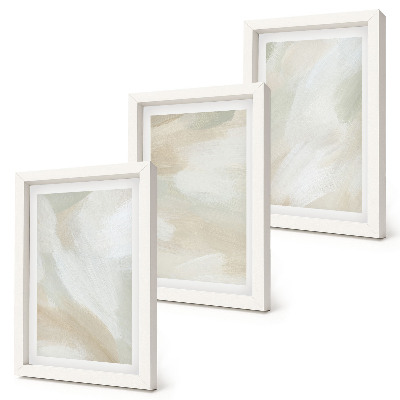 Set 3 tablouri Textura vopselei, urme de minimalism al vopselei