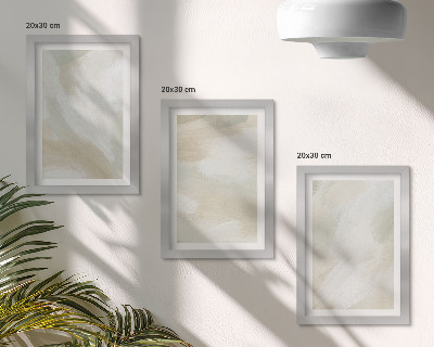 Set 3 tablouri Textura vopselei, urme de minimalism al vopselei