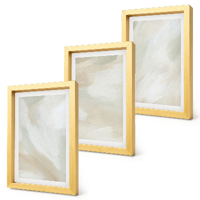 Set 3 tablouri Textura vopselei, urme de minimalism al vopselei