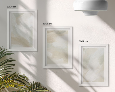 Set 3 tablouri Textura vopselei, urme de minimalism al vopselei