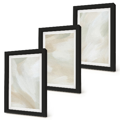 Set 3 tablouri Textura vopselei, urme de minimalism al vopselei