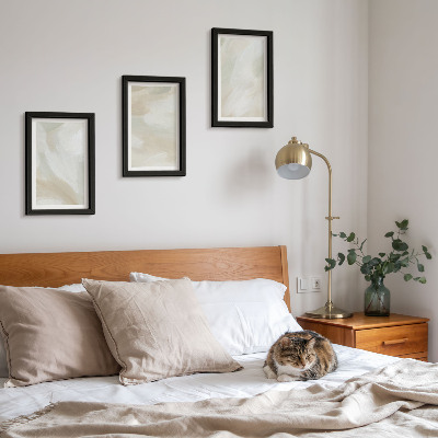 Set 3 tablouri Textura vopselei, urme de minimalism al vopselei