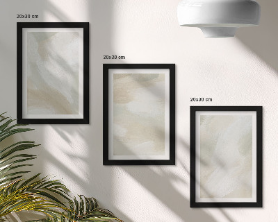Set 3 tablouri Textura vopselei, urme de minimalism al vopselei