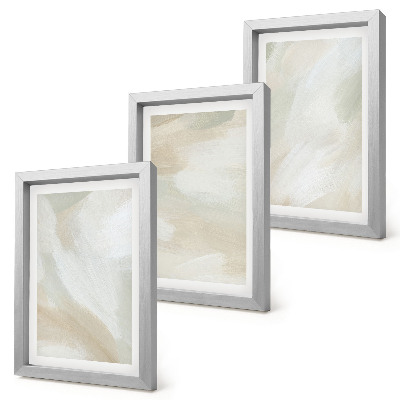Set 3 tablouri Textura vopselei, urme de minimalism al vopselei