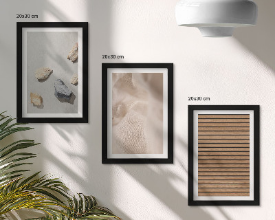 Set 3 tablouri Pietre, lemn, material textil, diverse texturi