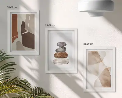 Galerie de perete cu pictură abstractă și decorațiuni moderne