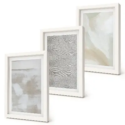 Set de 3 tablouri cu abstractizare în design și texturi de pictură modernă