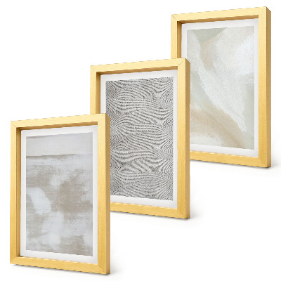 Set 3 tablouri Abstractizare în design, texturi de pictură modernă
