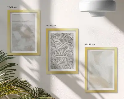 Set de 3 tablouri cu abstractizare în design și texturi de pictură modernă