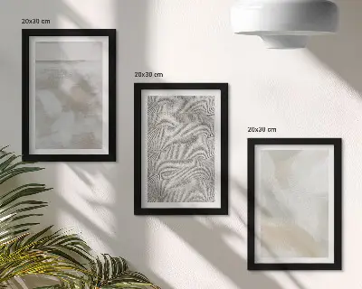 Set de 3 tablouri cu abstractizare în design și texturi de pictură modernă