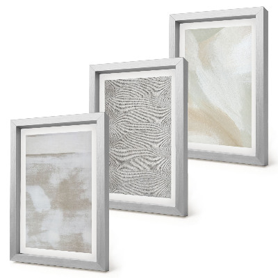 Set 3 tablouri Abstractizare în design, texturi de pictură modernă