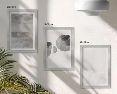 Galerie de perete cu forme și structuri abstracte în stil modern