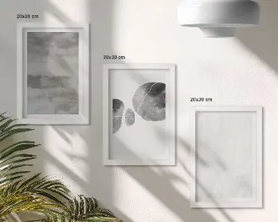 Galerie de perete cu forme și structuri abstracte în stil modern